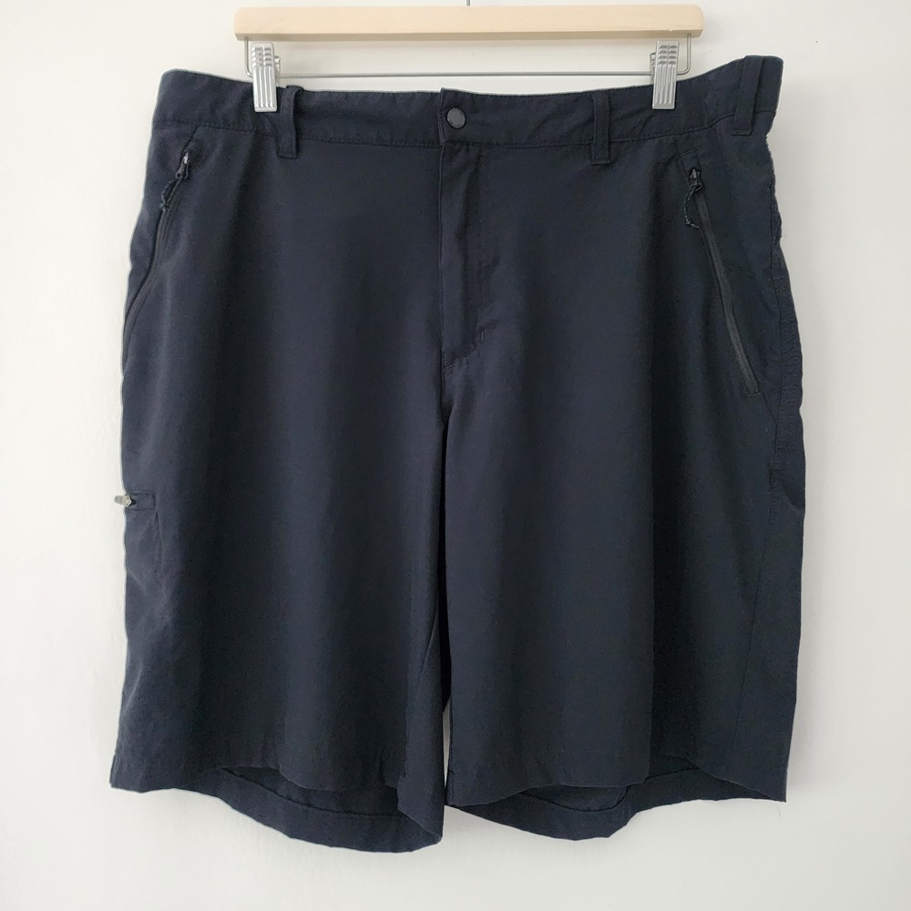 Columbia blue cargo pocket elastic waist chino golf outdoor shorts‎ size 40/50
